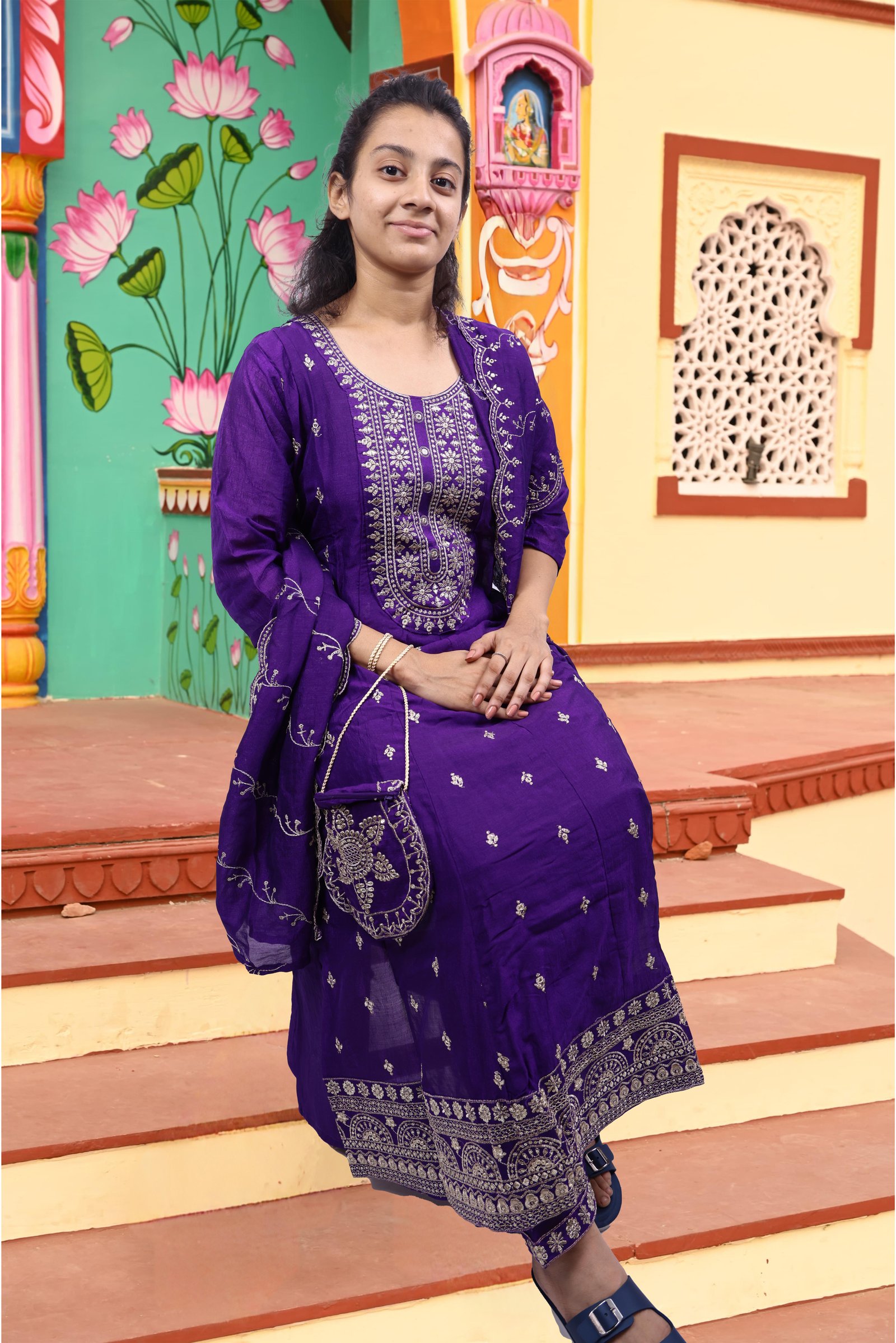 Kurti With Bottom & Dupatta 