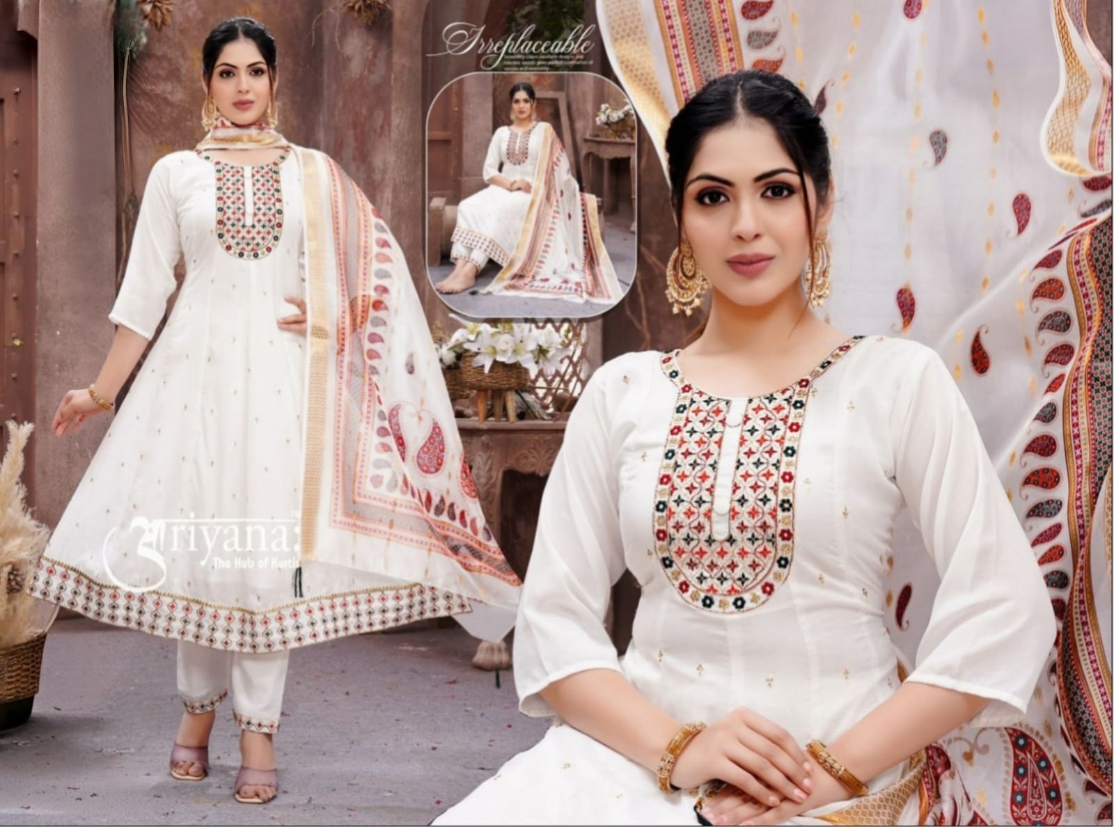 Kurti With Bottom & Dupatta 