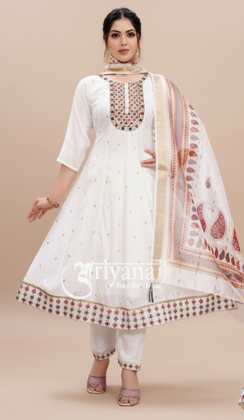 Kurti With Bottom & Dupatta 