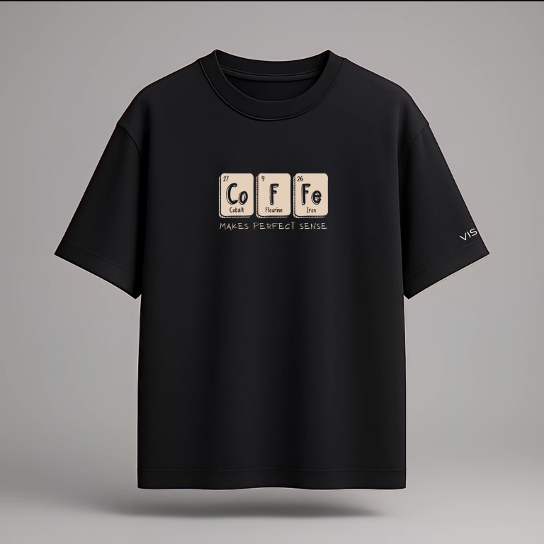 Coffee Chemistry  Oversized Visky T-Shirt