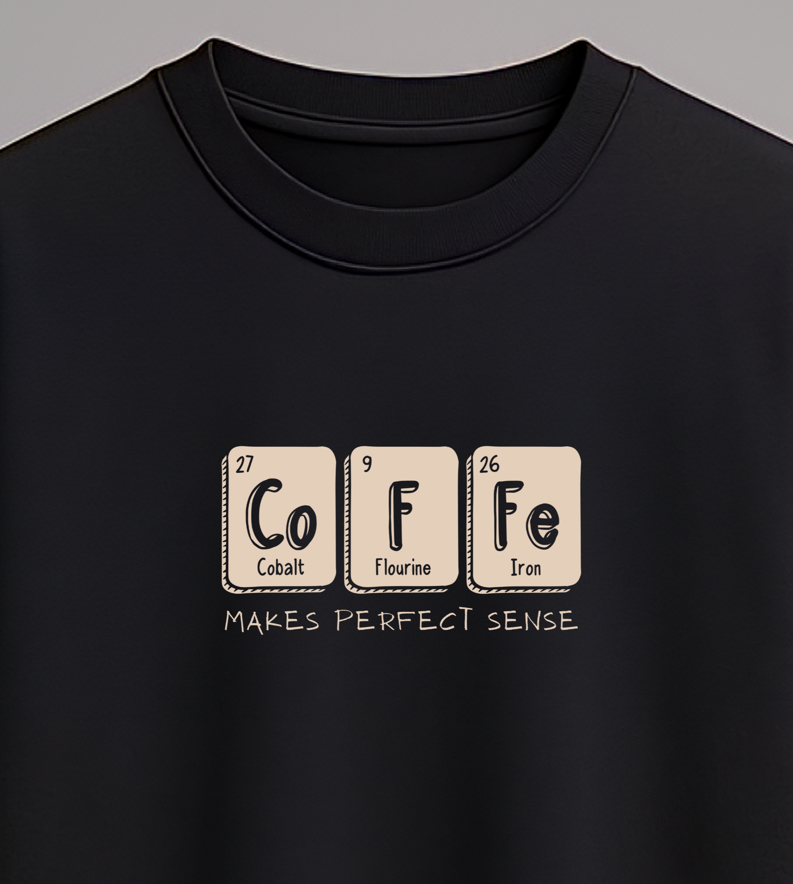 Coffee Chemistry  Oversized Visky T-Shirt
