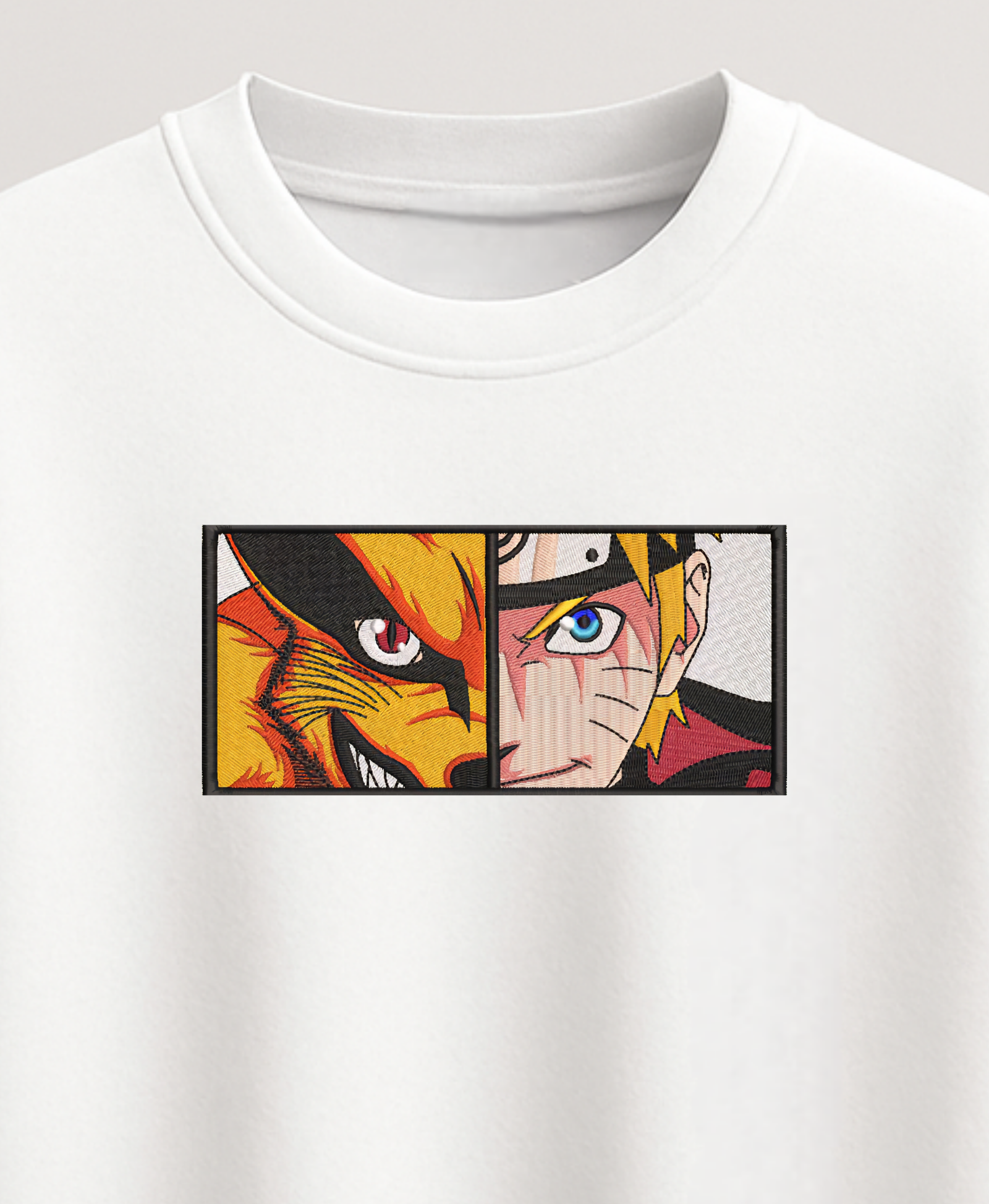 Naruto and Kurama Split  Oversized Tee.