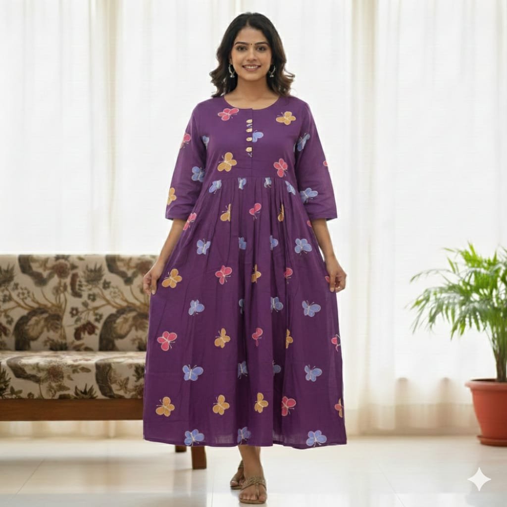 Floral Printed Long Maxi Dress