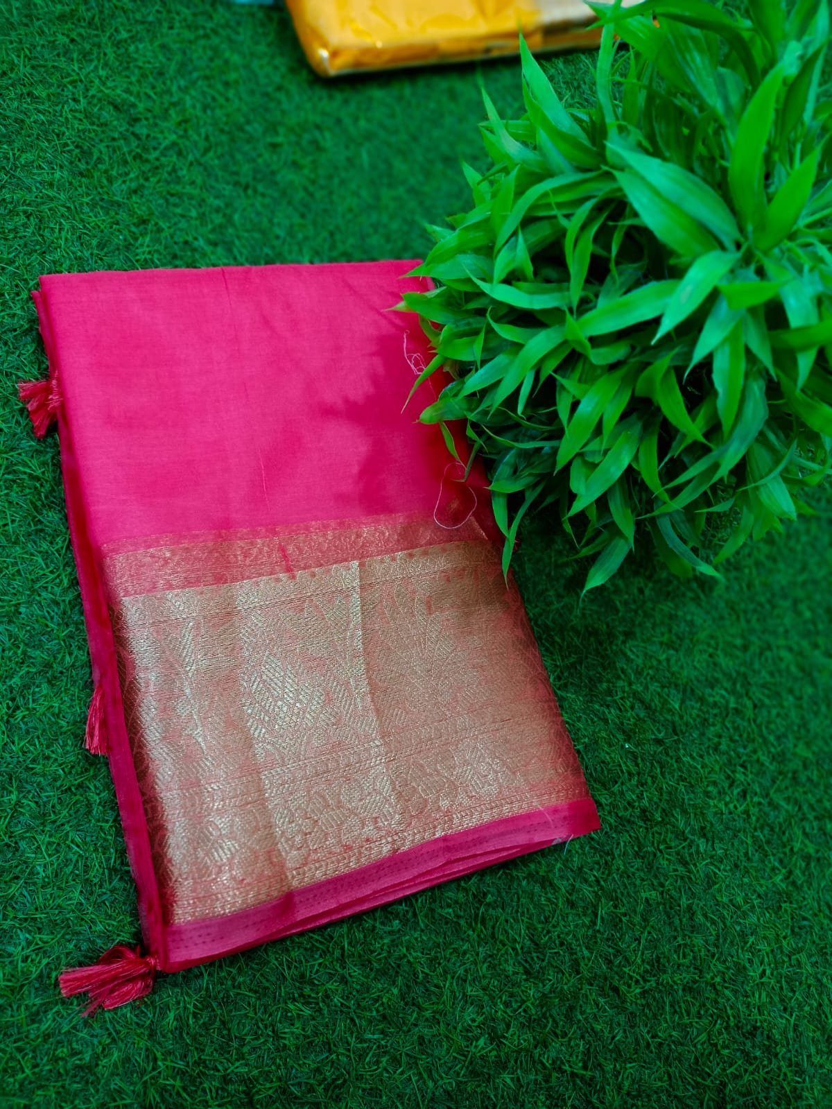 Handcrafted Maslin Organza Saree with Matching Blouse
