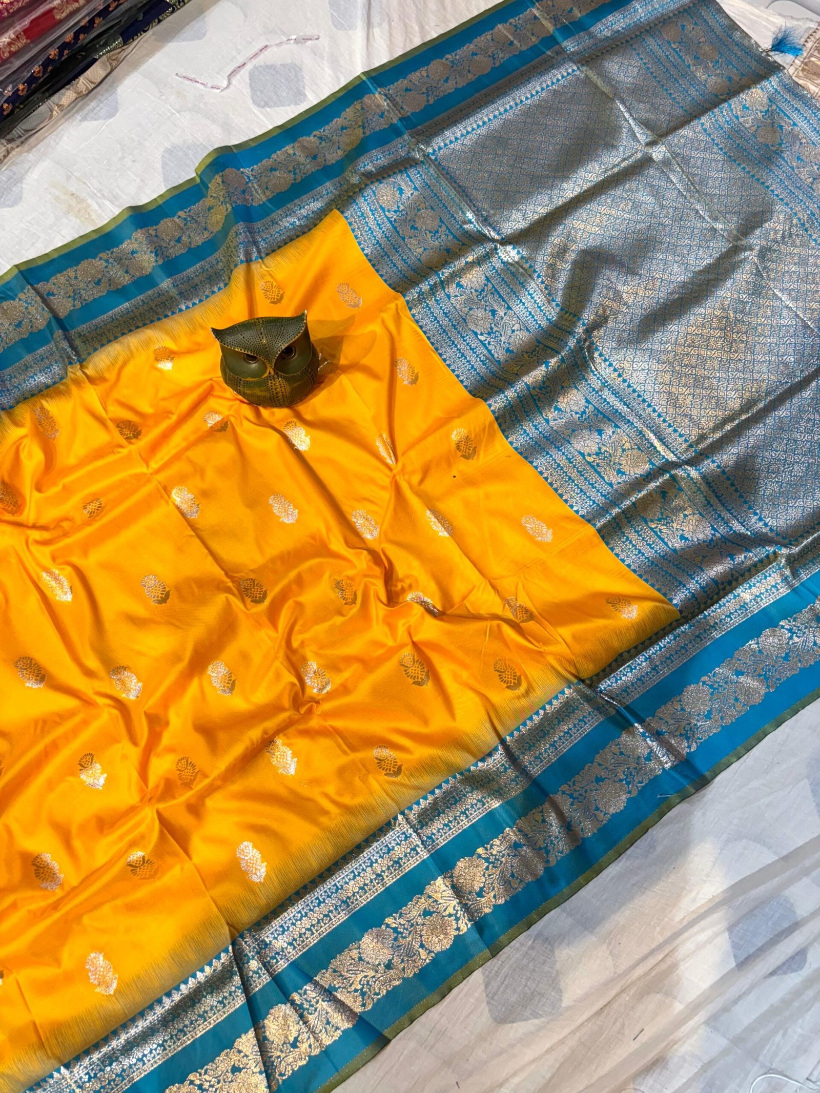 Handcrafted Mahabalipuram Silk Saree – (with Blouse Piece)
