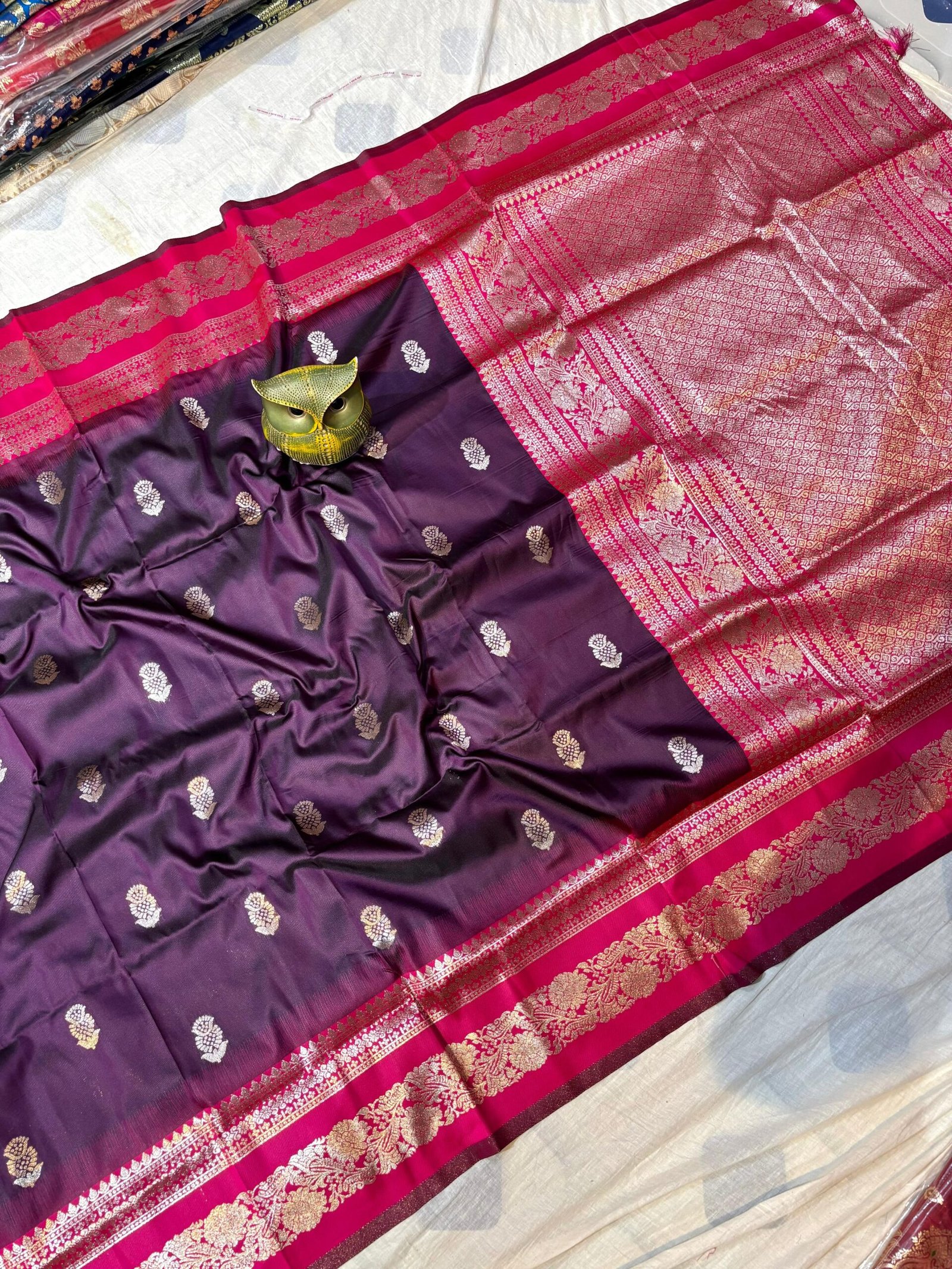 Handcrafted Mahabalipuram Silk Saree – (with Blouse Piece)