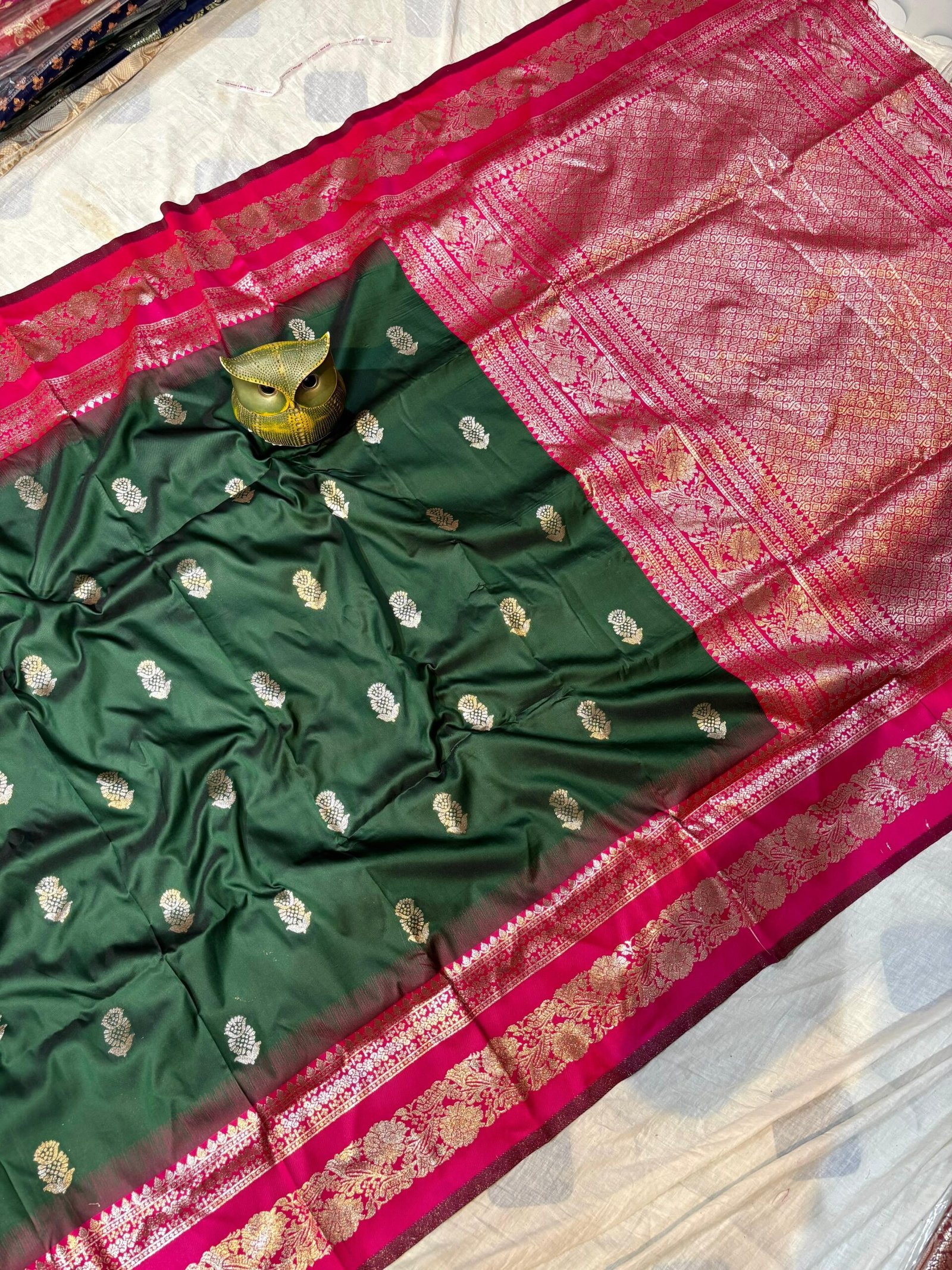 Handcrafted Mahabalipuram Silk Saree – (with Blouse Piece)