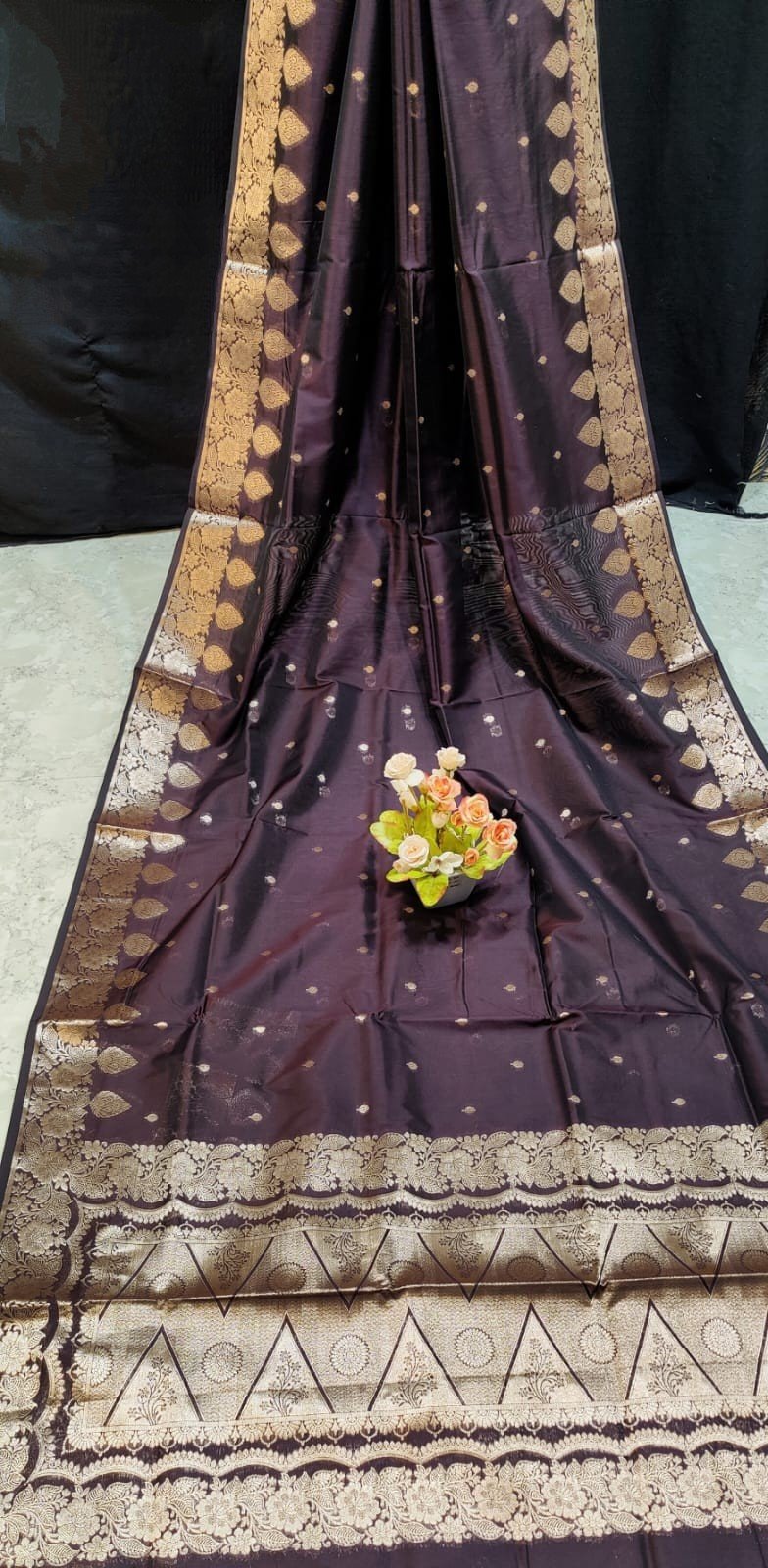 Handcrafted Monipuri Resham Silk Saree – Silk Mark Certified with Blouse Piece