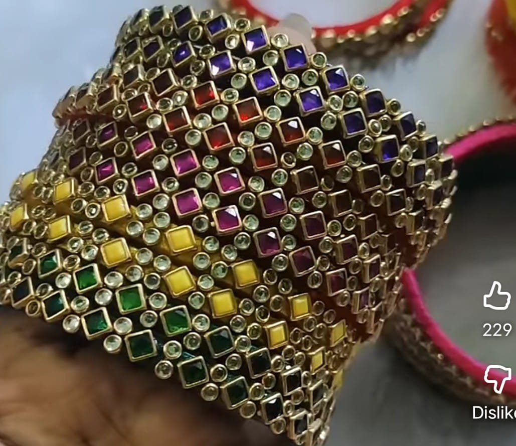 Kundan Multi-Colour Designer Bangles