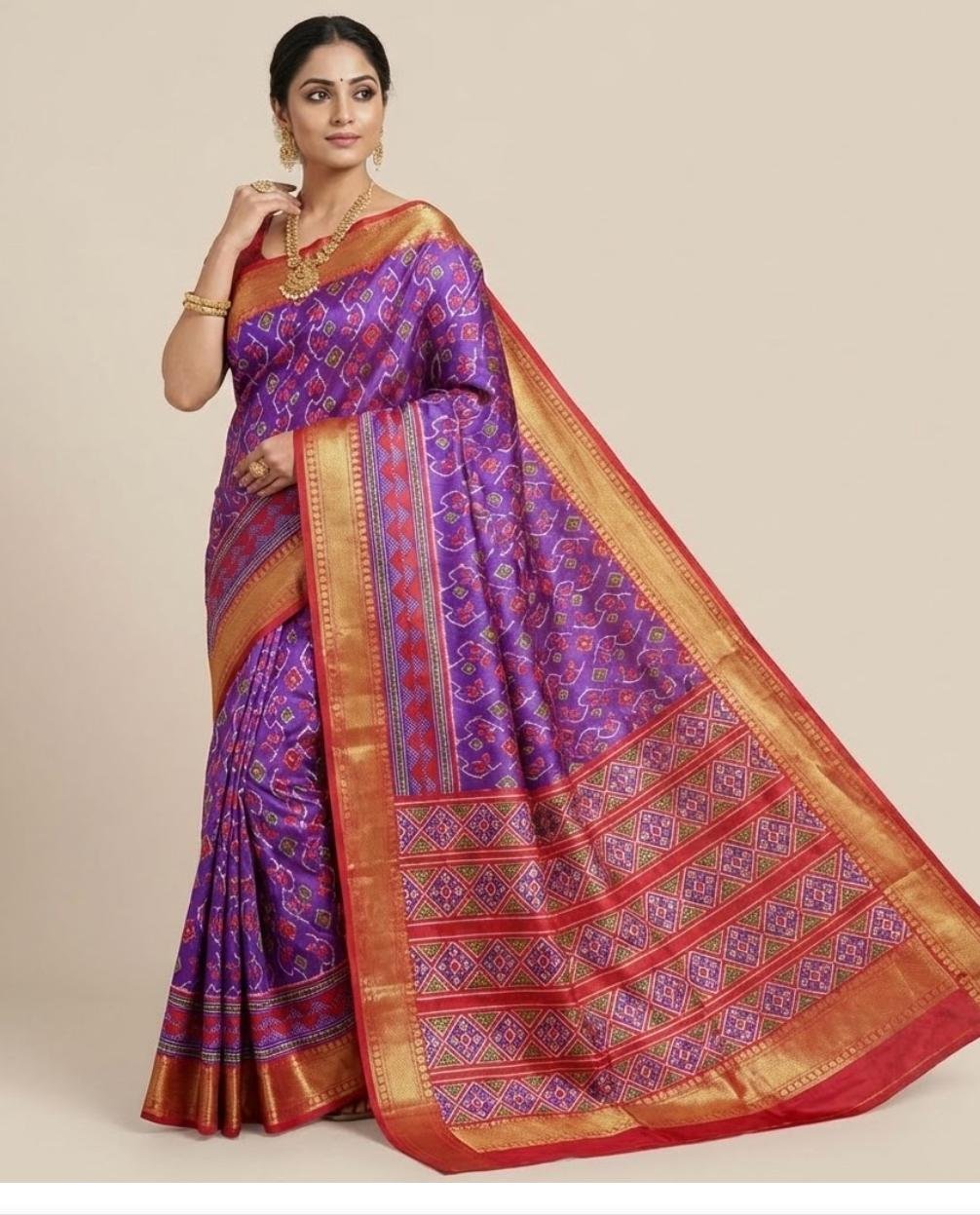 Patola Silk Dual Tone