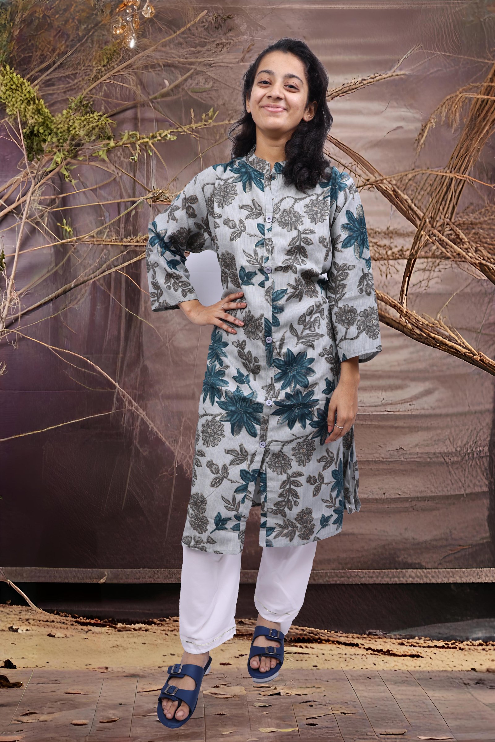 Women A-line Floral Printed Kurti