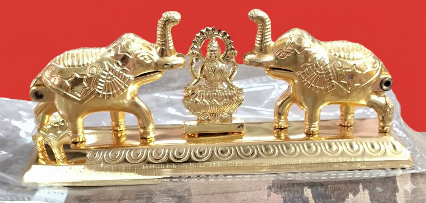 Pooja article Gajalakshmi Kumkum Box