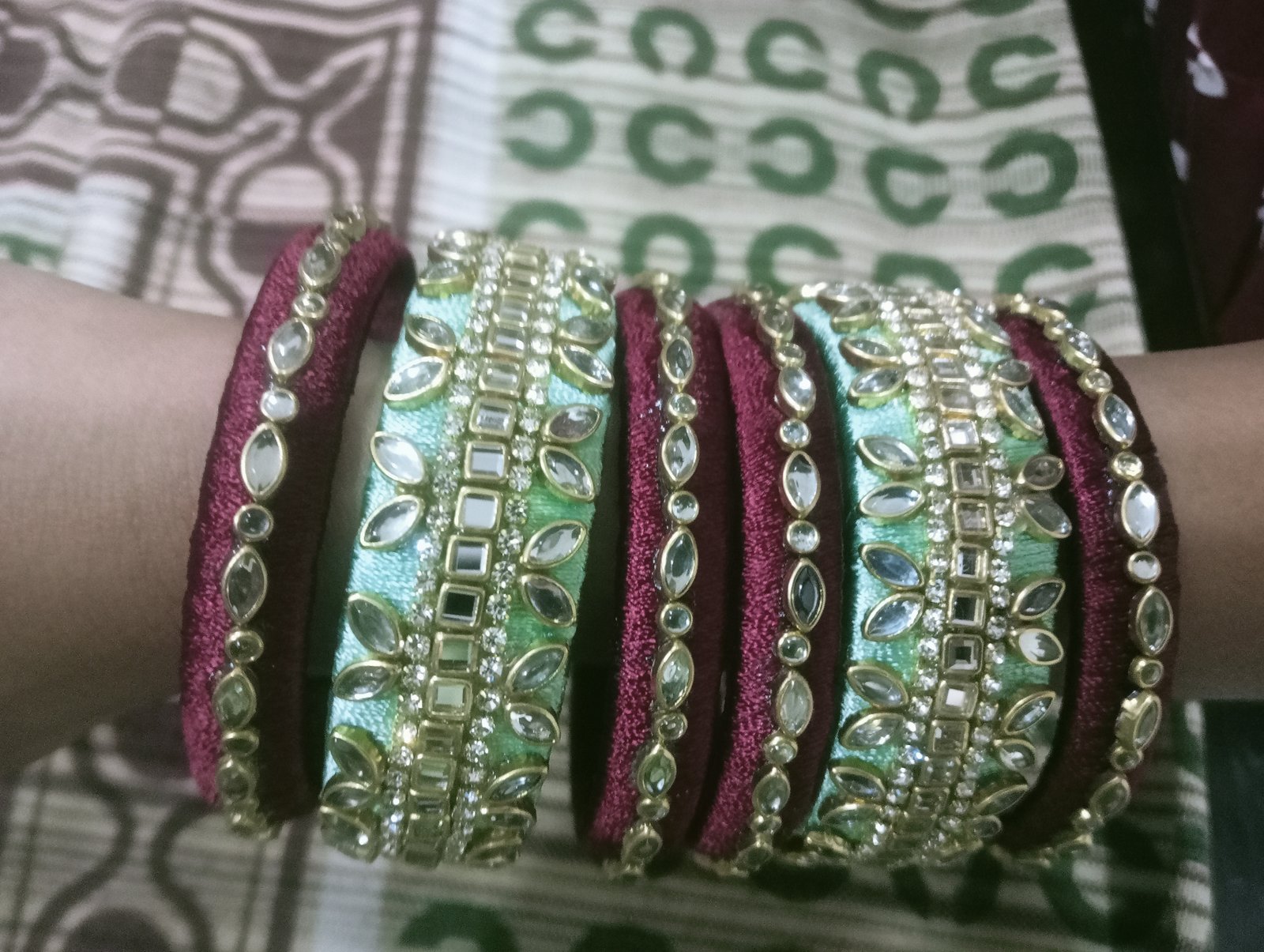 Designer Silk Thread Bangles Set | Bridal Silk Thread Bangles