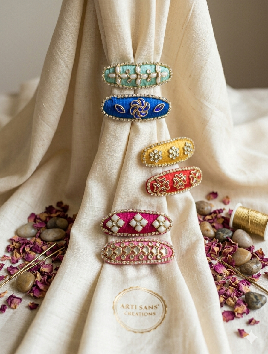 Designer Saree Pins Set | Bridal Saree Pins Set