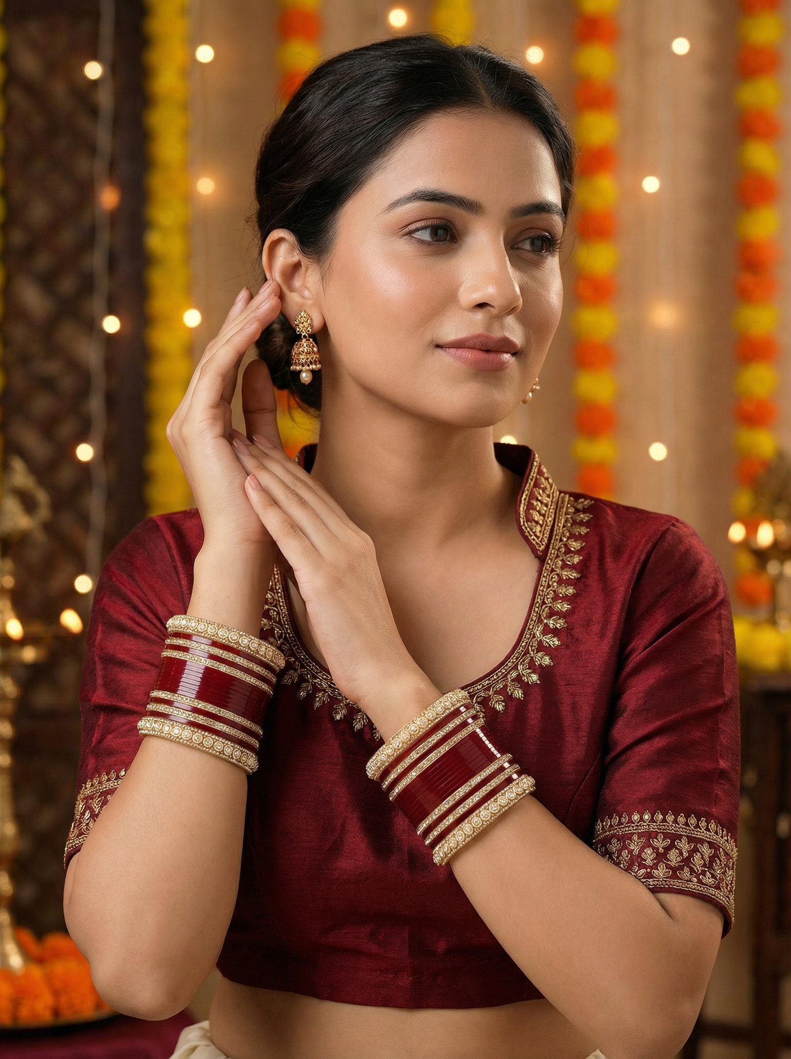 Ivory Pearl Punjabi Bridal Chura