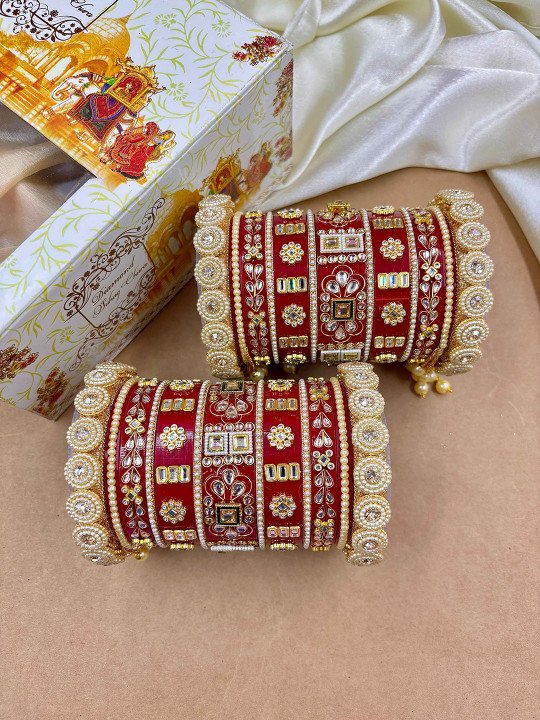 Wedding Chuda Hitesh Double Choki Ring Sider