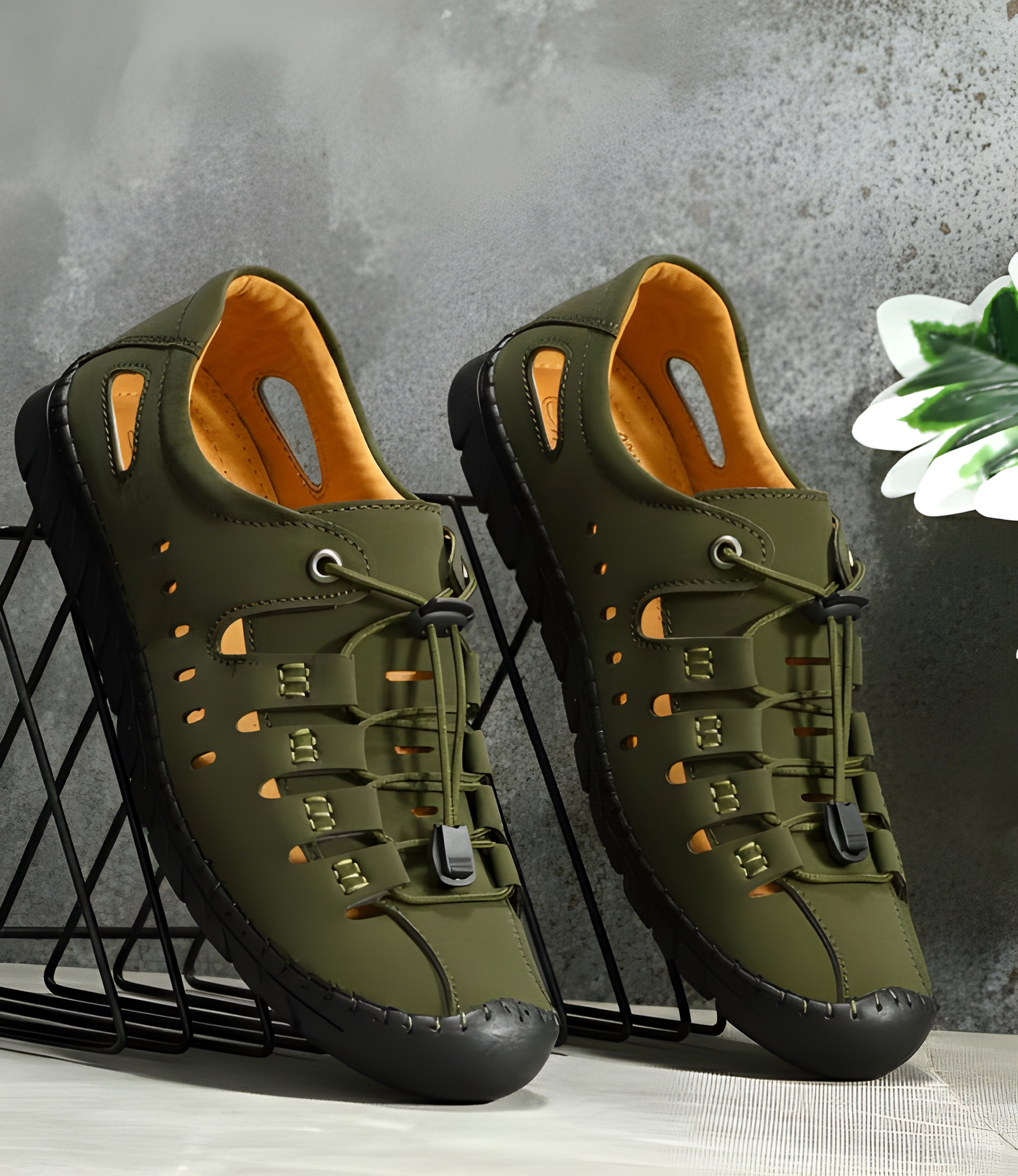 WUGO Latest Classic Roman Style Men’s Sandals | Durable Outdoor & Daily Wear Sandals | Comfortable Summer Casual Footwear