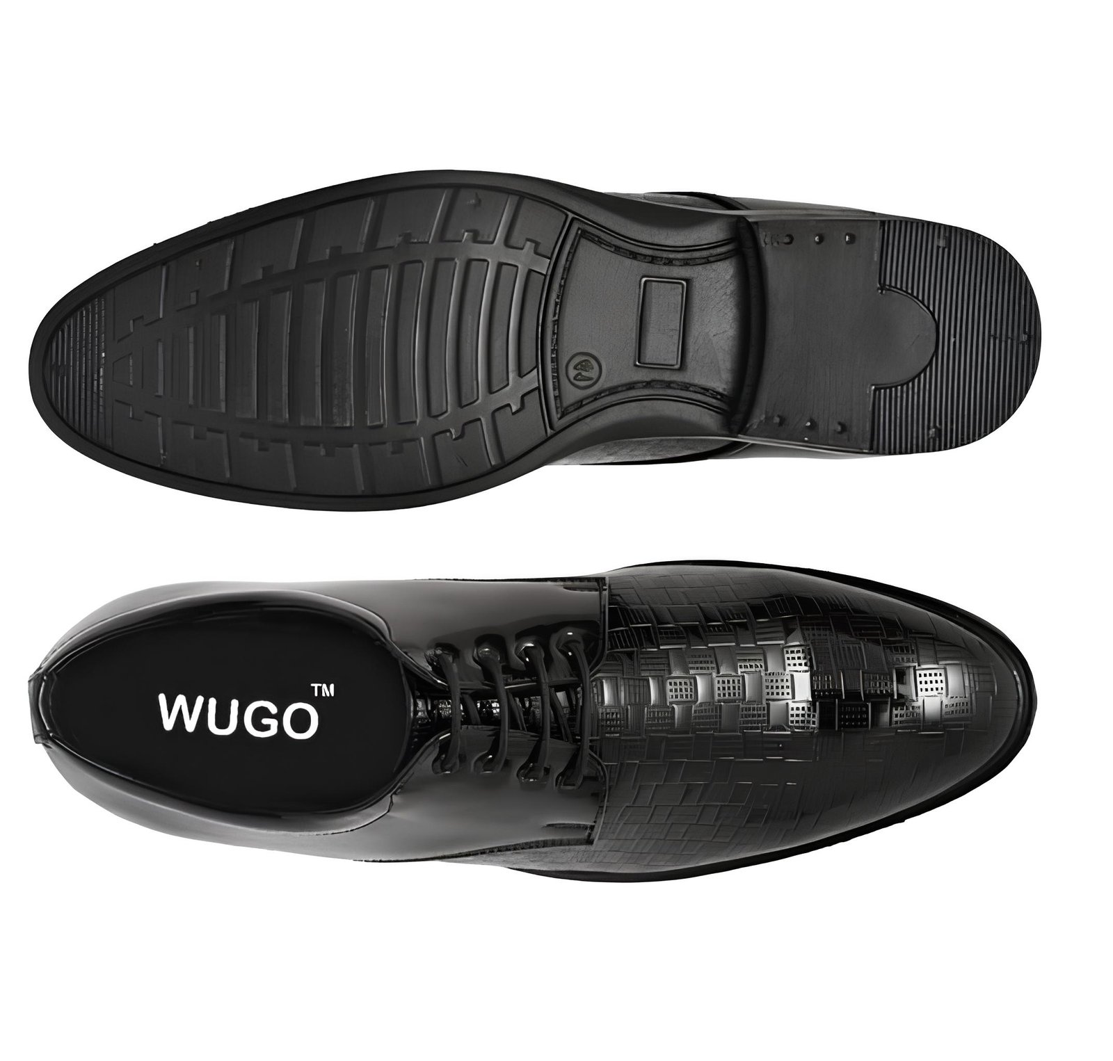 WUGO Latest Fashionable Men Formal Shoes |Black Derby Shoes | Office Shoes For Men's & Boys