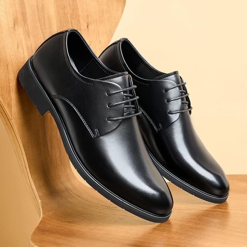 WUGO Latest Trendy Men Formal Shoes | Black Derby Shoes | Office Shoes For Men's & Boys