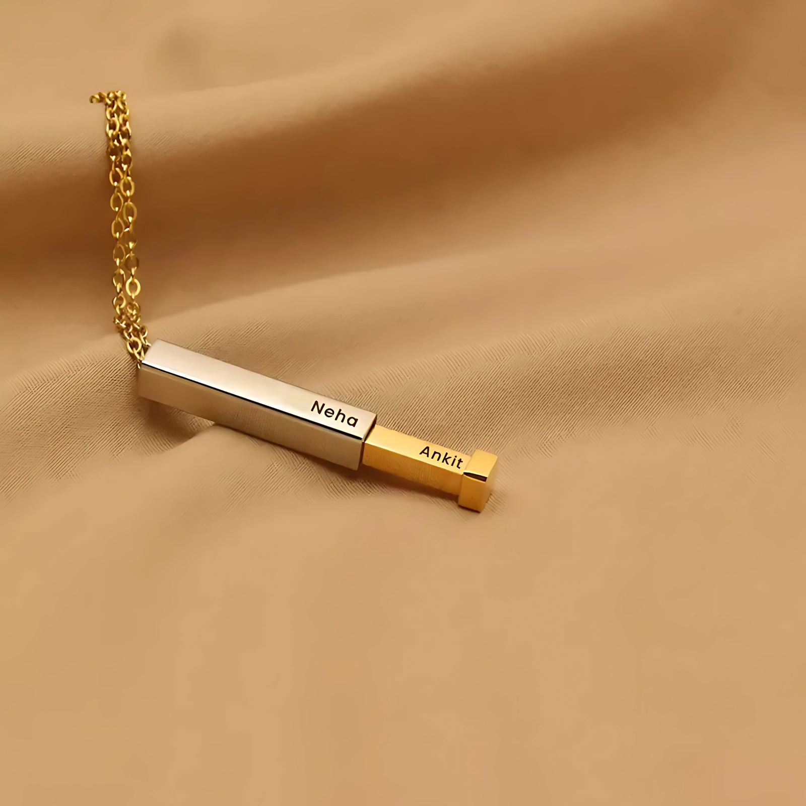 Personalized Pendant Necklace for Women and Girls Stainless Steel | Anti Tarnish Custom Name Chain Jewellery Gift for Birthday, Valentine, Anniversary for Jewellery online India