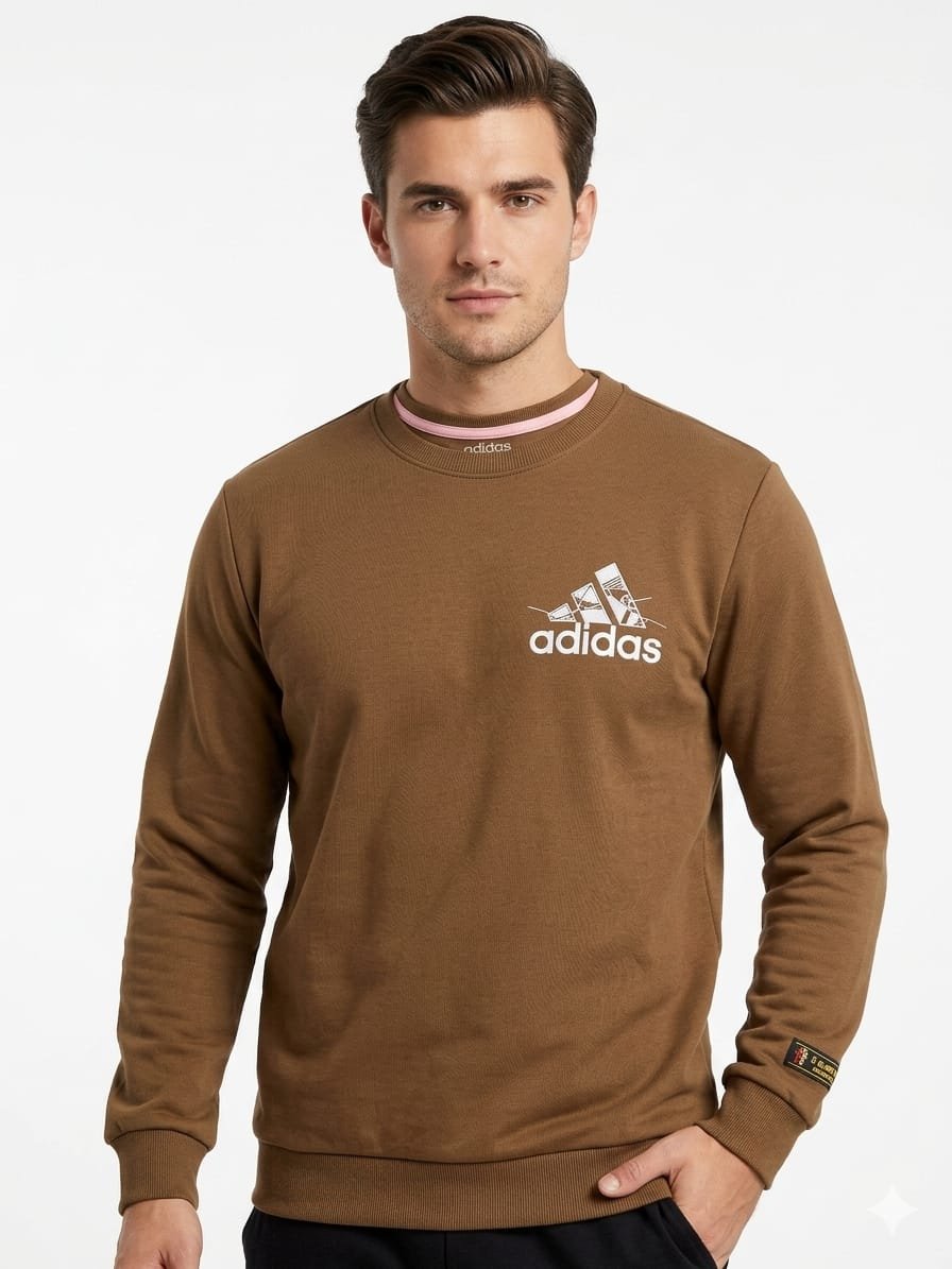 Mens Sweat Shirt light brown for Top Wear online India