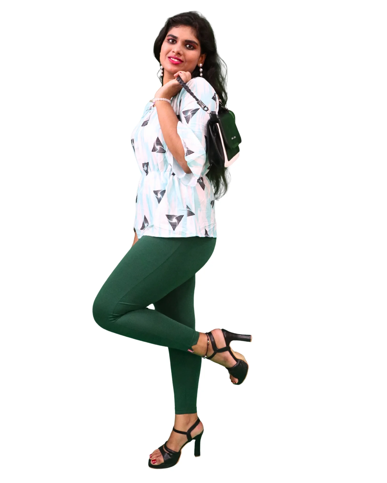 Kimai’s Ankle Length Leggings with Pocket Bio Wash Fabric 7 for Women’s Clothing online India