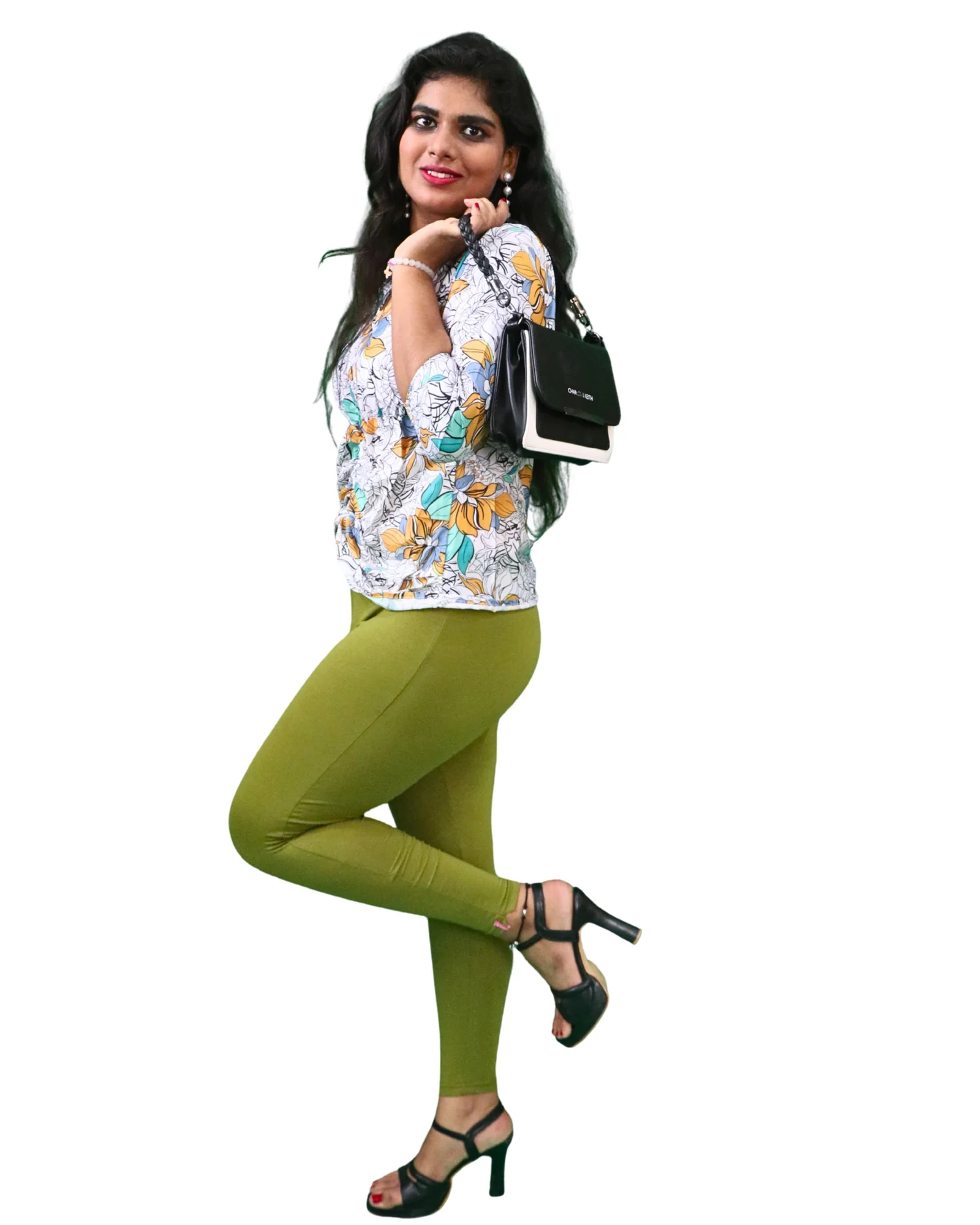 Kimai’s Ankle Length Leggings with Pocket Bio Wash Fabric 8 for Women’s Clothing online India