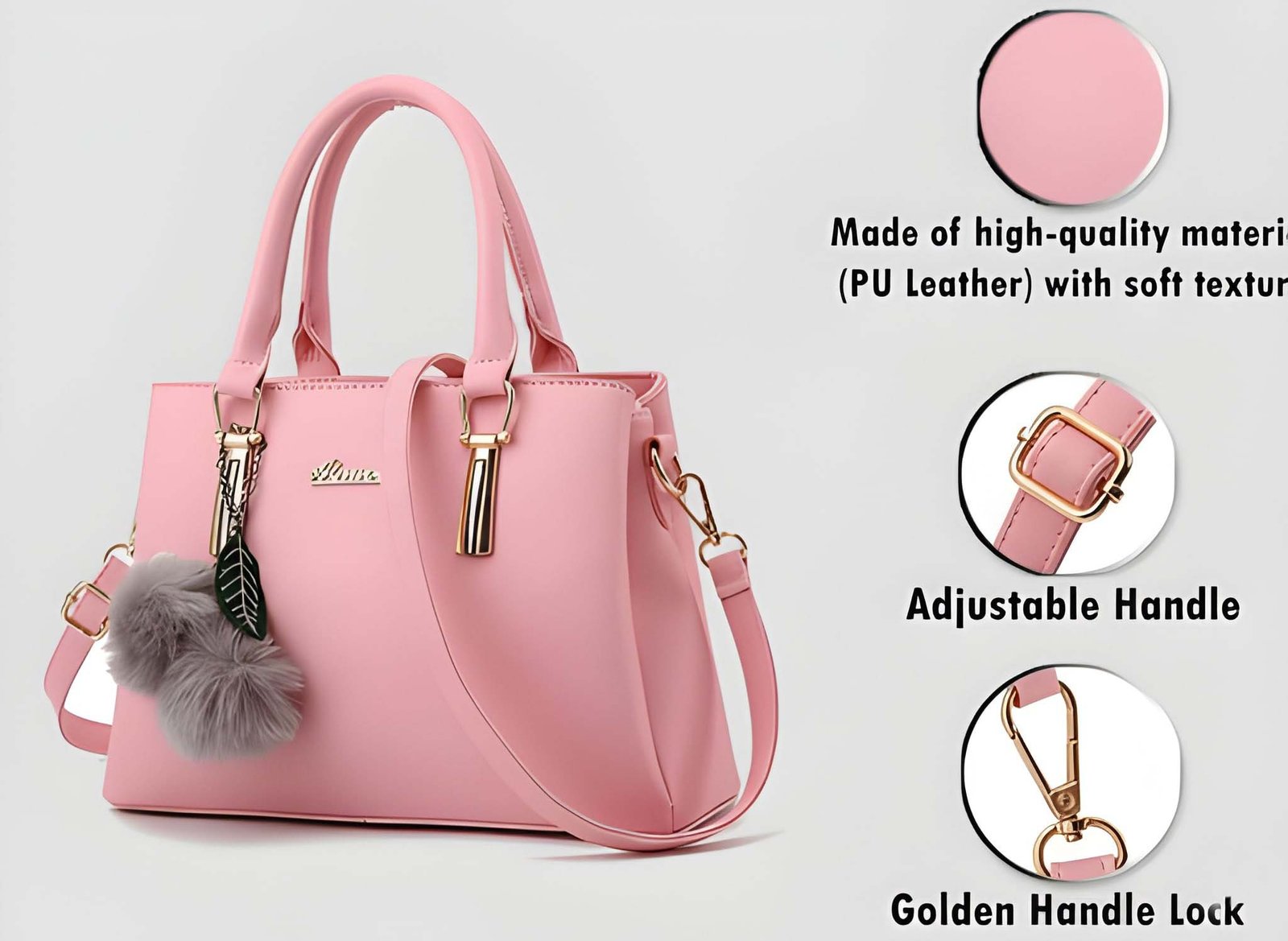 Premium Quality Women’s Stylish Handbag | Elegant PU Leather Shoulder & Tote Bag for Ladies for Bags online India