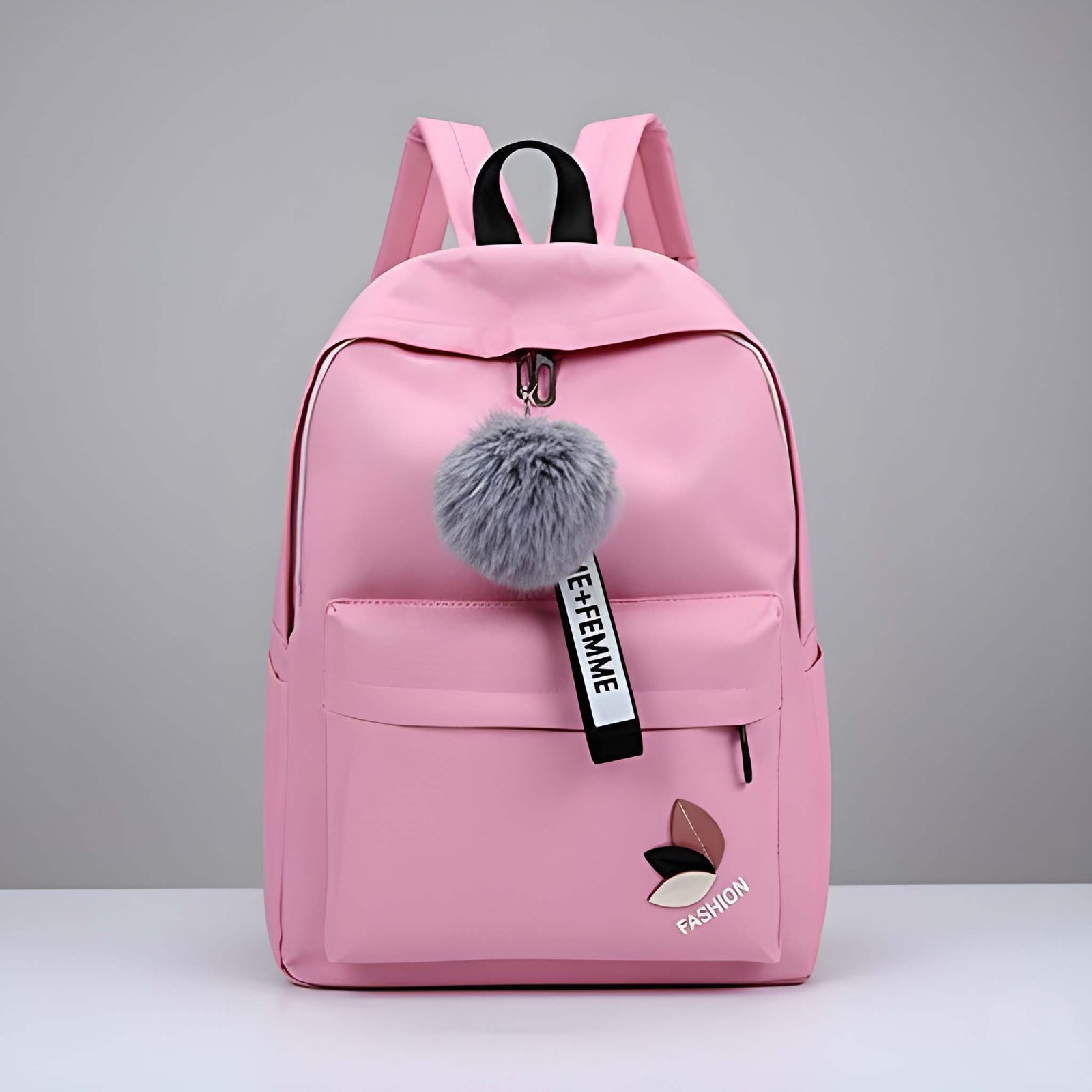 Women’s Trendy Pink Backpack | Soft PU Leather Everyday Bag with Adjustable Straps & Dual Carry Handles for Bags online India
