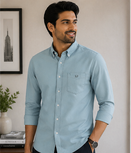 Men’s Slim Fit Solid Cotton Formal Shirt for Formal Wear online India