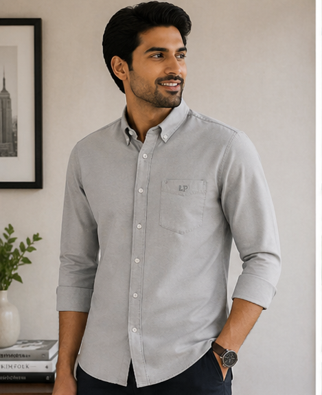 Men’s Slim Fit Solid Cotton Formal Shirt for Formal Wear online India