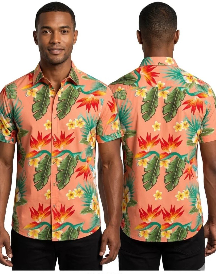 Mens elegant printed half sleeves rayon shirt for Top Wear online India