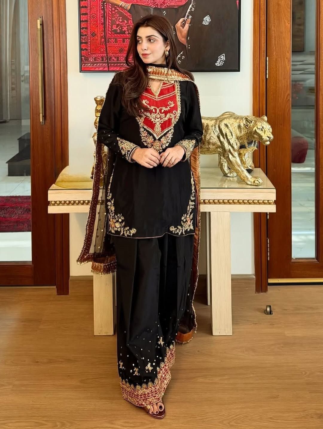 New Fancy Design Collection Top - Plazzo And Dupatta Set