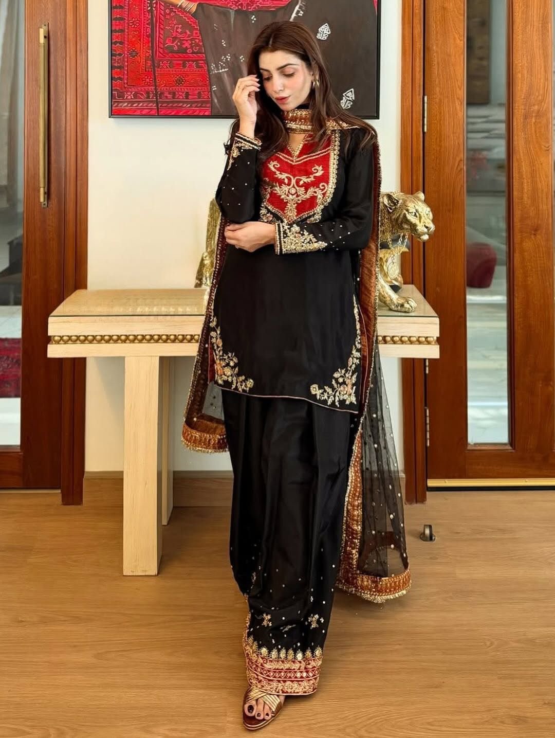 New Fancy Design Collection Top - Plazzo And Dupatta Set for Ethnic Wear online India