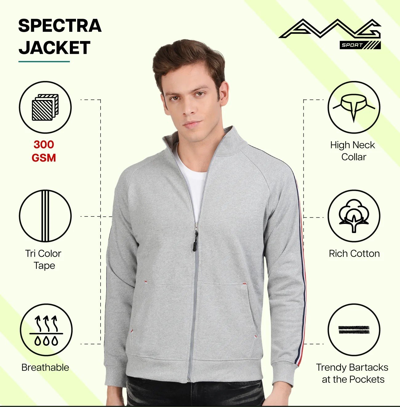Stylish SPECTRA JACKET 300 GSM for Top Wear online India