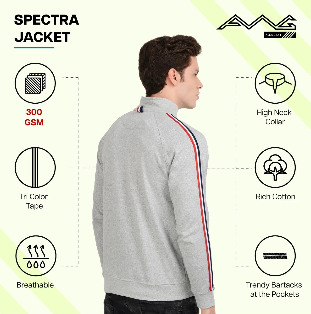 Stylish SPECTRA JACKET 300 GSM for Top Wear online India