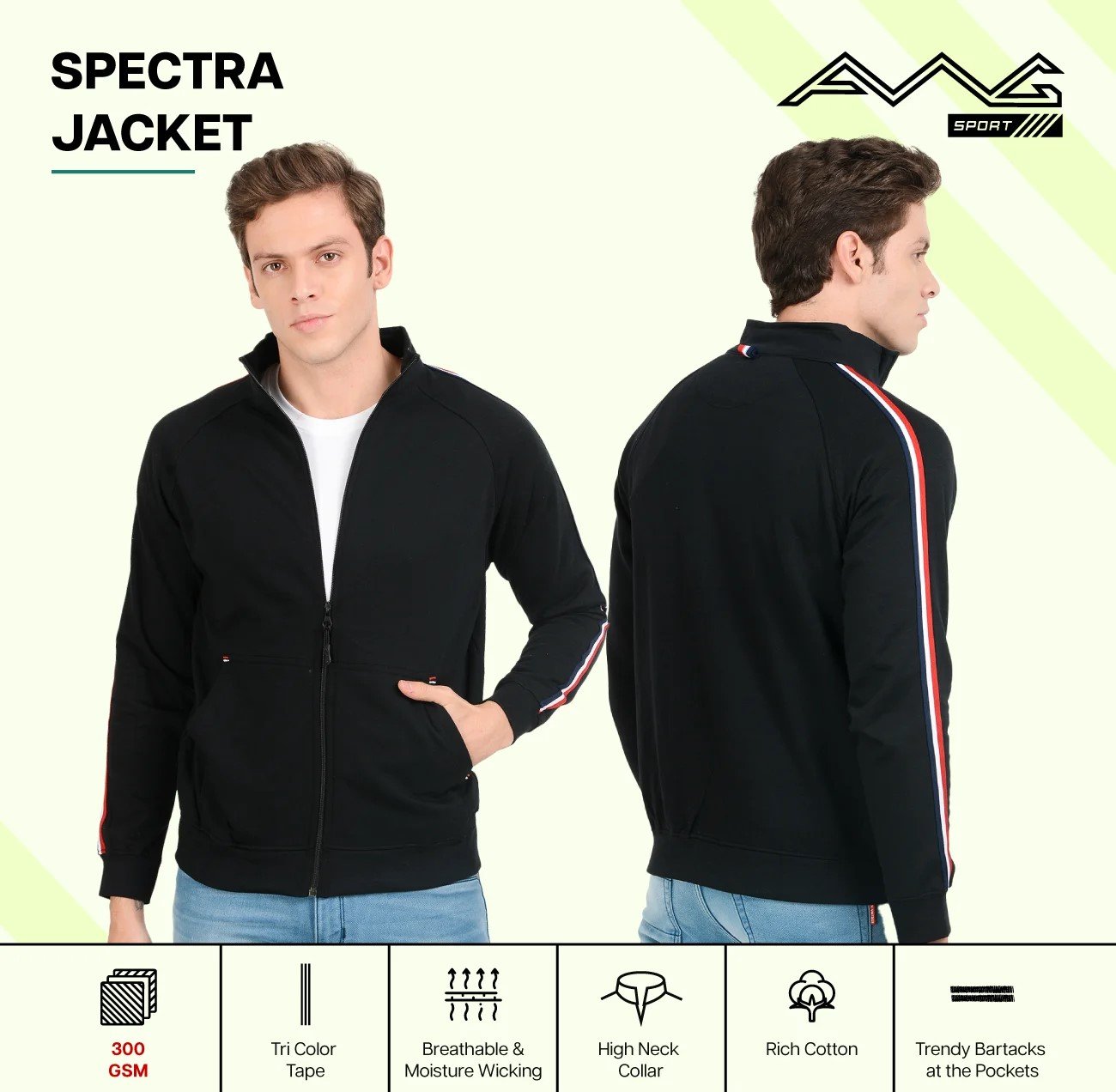 Stylish SPECTRA JACKET 300 GSM for Top Wear online India