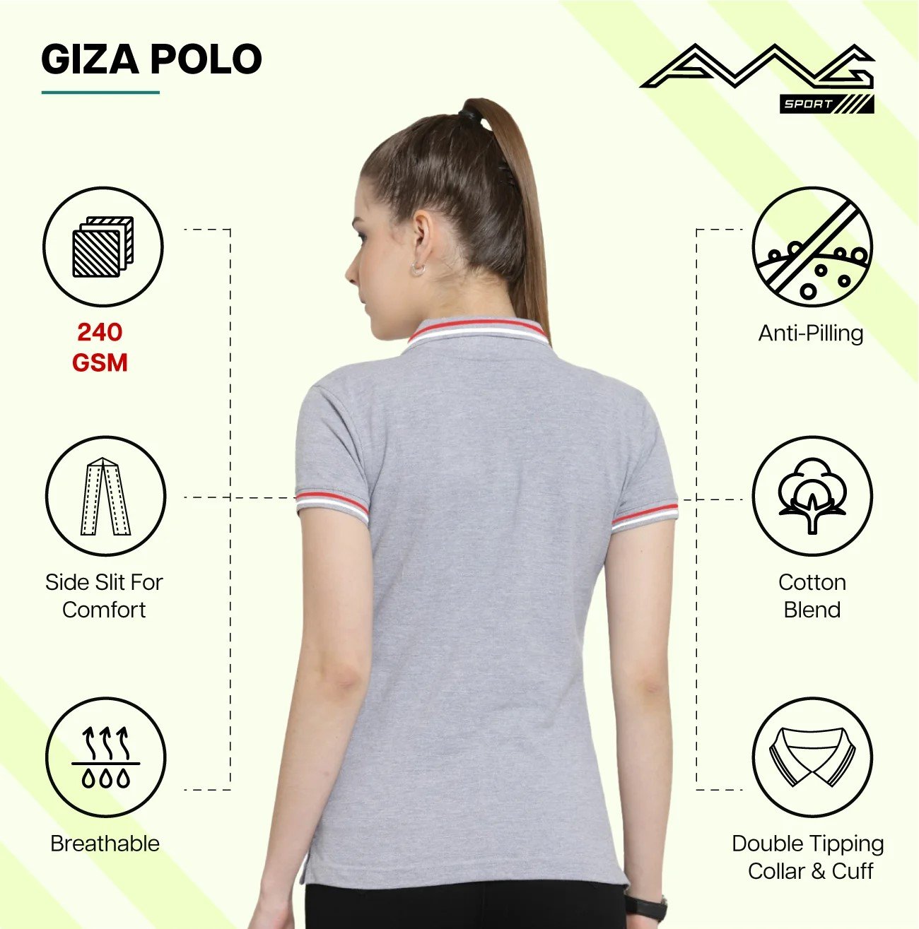 Elegant Women’s Giza Polo T-Shirt for Western Wear online India