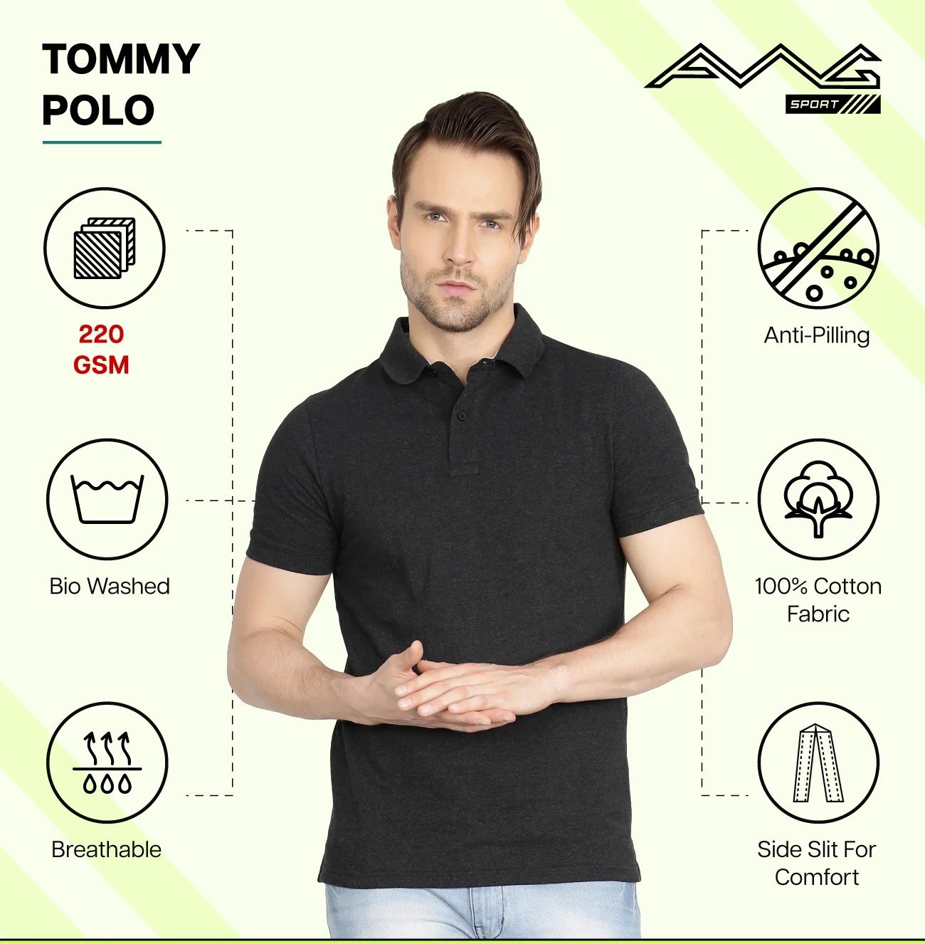 TOMMY Men's Polo T shirt for Top Wear online India