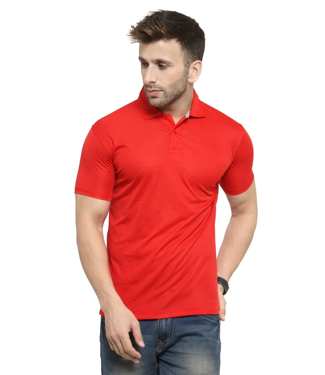 AWG Men's CRACKLE POLO TEE for Top Wear online India