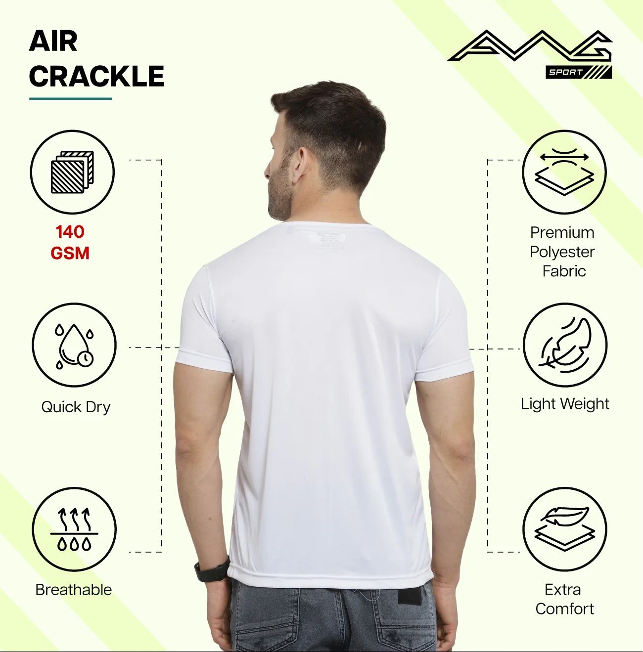 Men's AIR CRACKLE DRY FIT for Top Wear online India