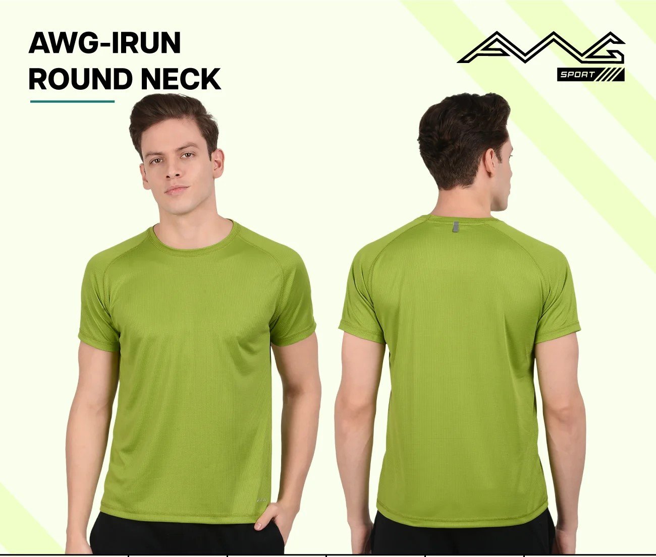 AWG-IRUN ROUND NECK DRY FIT T-Shirt for Top Wear online India