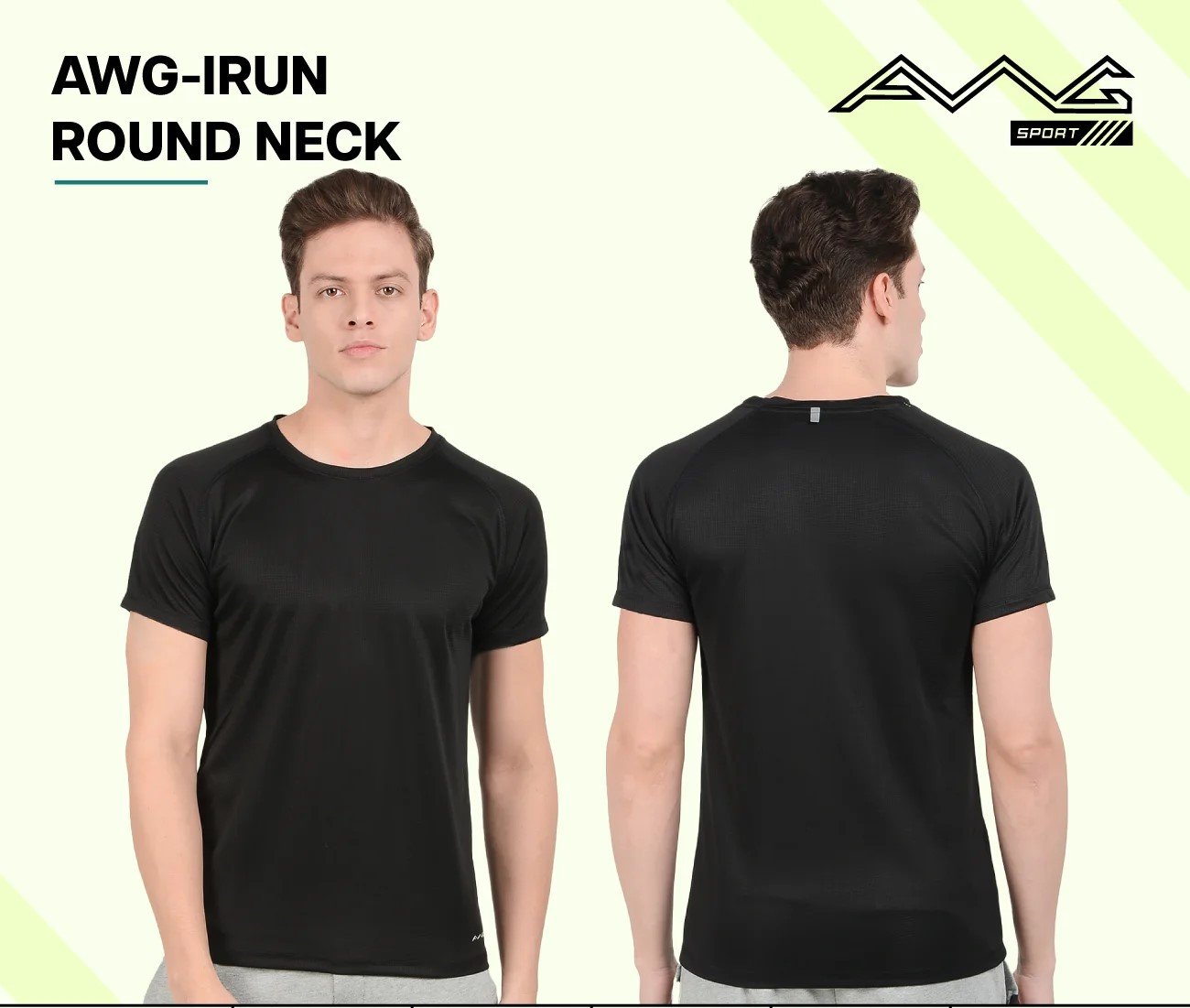 AWG-IRUN ROUND NECK DRY FIT T-Shirt for Top Wear online India