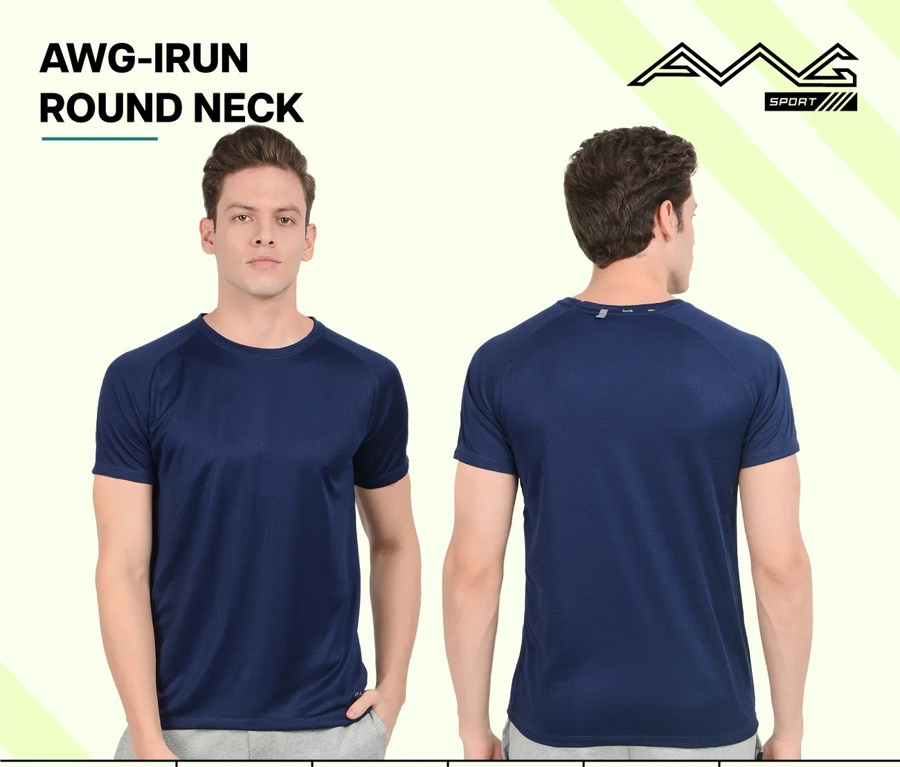 AWG-IRUN ROUND NECK DRY FIT T-Shirt for Top Wear online India