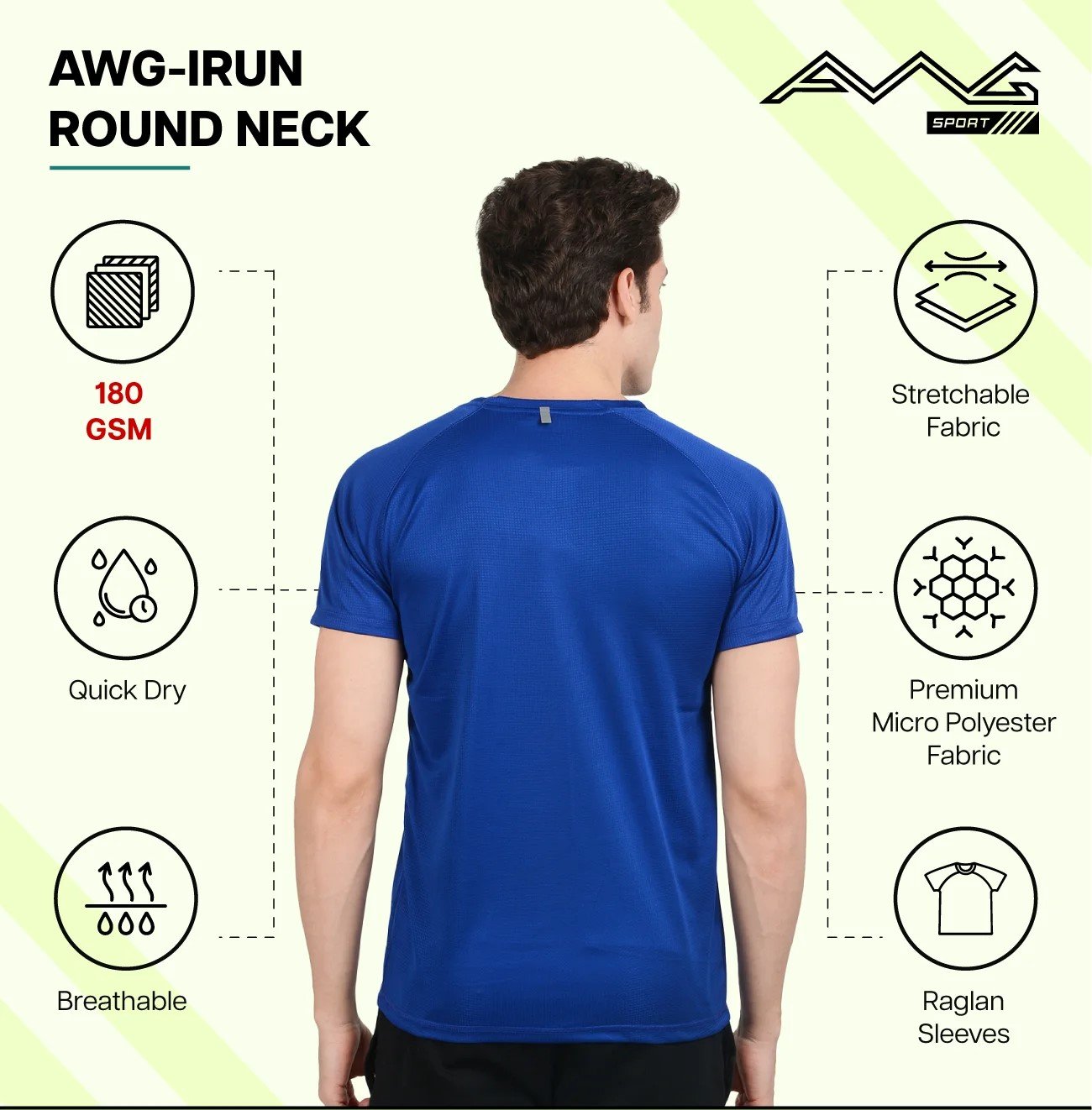 IRUN ROUND NECK DRY FIT T-Shirt for men for Top Wear online India