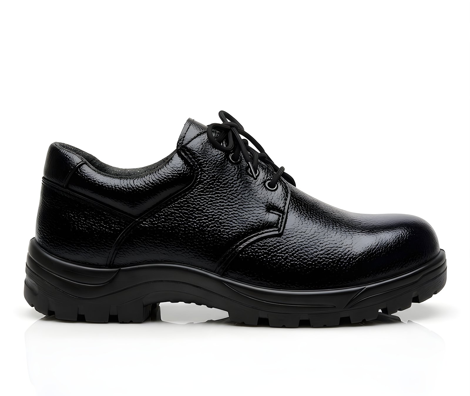 Latest Premium Genuine Mild Leather Police Safety Shoes for Men | Steel Toe Heavy Duty Tactical Industrial Work Shoes | Durable Anti-Skid Security Footwear For Men for Men’s Footwear online India