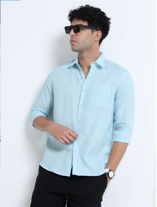 Men's Casual Button-Down Shirt for Effortless Style for Formal Wear online India