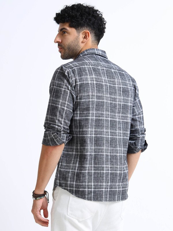 Men’s Checked Full Sleeve Shirt | Slim Fit Casual Cotton Shirt for Top Wear online India