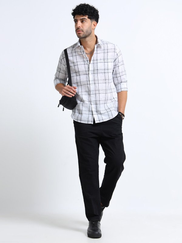 Men’s Checked Full Sleeve Shirt | Slim Fit Casual Cotton Shirt for Top Wear online India