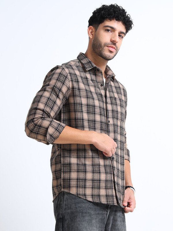 Men’s Plaid Casual Shirt | Full Sleeve | Button-Down | Regular Fit | Smart Casual Wear for Top Wear online India